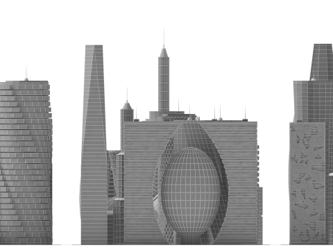 Future Building Full Set 67 Piece 3D Model