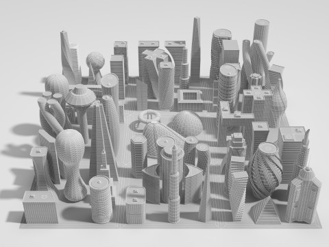 Future Building Full Set 67 Piece 3D Model