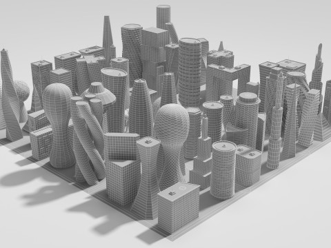 Future Building Full Set 67 Piece 3D Model