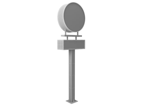 Street Billboard 4 3D Model