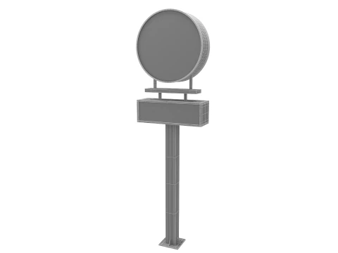 Street Billboard 4 3D Model