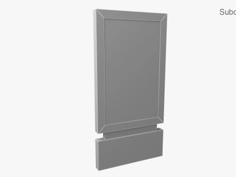 Street Billboard 6 3D Model