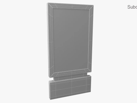 Street Billboard 6 3D Model