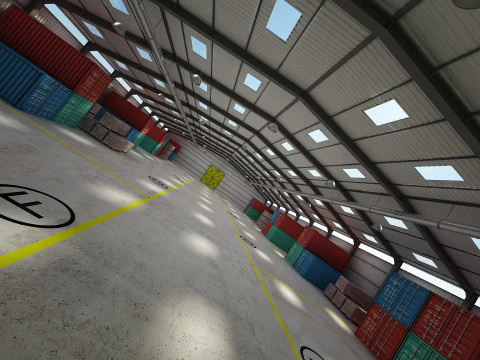 Warehouse Interior 3D Model