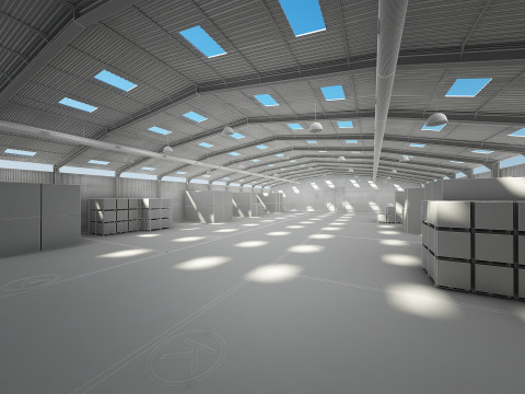 창고 인테리어 3D 모델