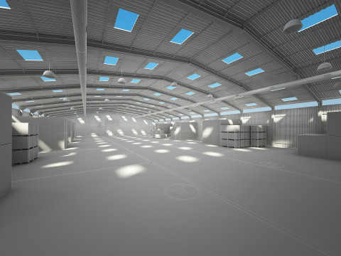 창고 인테리어 3D 모델