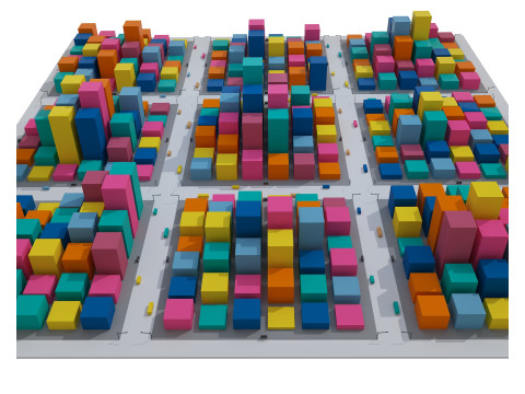 Cartoon City 3D Model