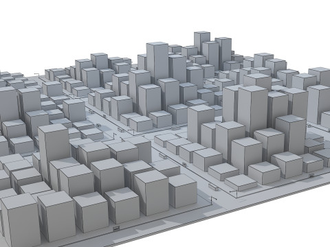 Cartoon City 3D Model
