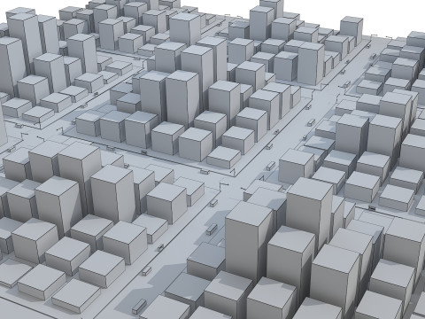 Cartoon City 3D Model