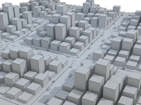Cartoon City 3D Model