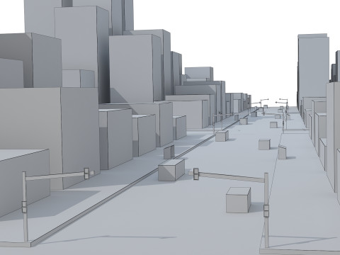 Cartoon City 3D Model