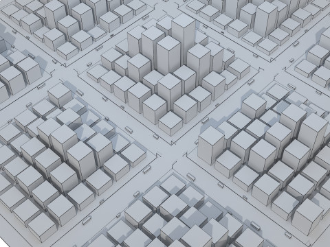 Cartoon City 3D Model