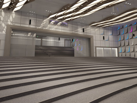 Conference Hall 3D Model
