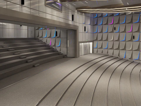 Sala Conferenze Modello 3D