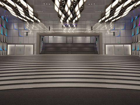 Conference Hall 3D Model