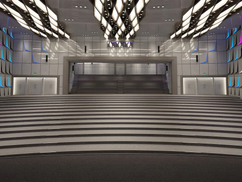 Sala Conferenze Modello 3D