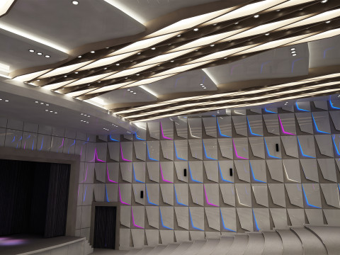Conference Hall 3D Model