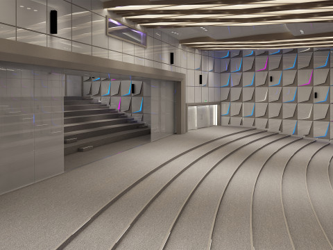 Conference Hall 3D Model