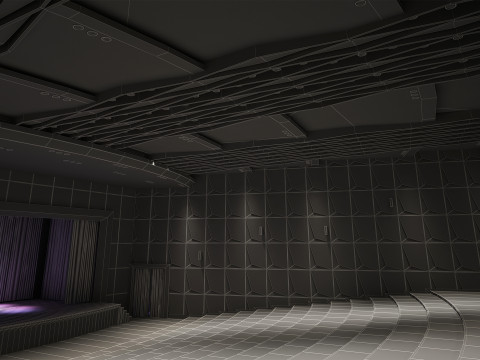 Conference Hall 3D Model