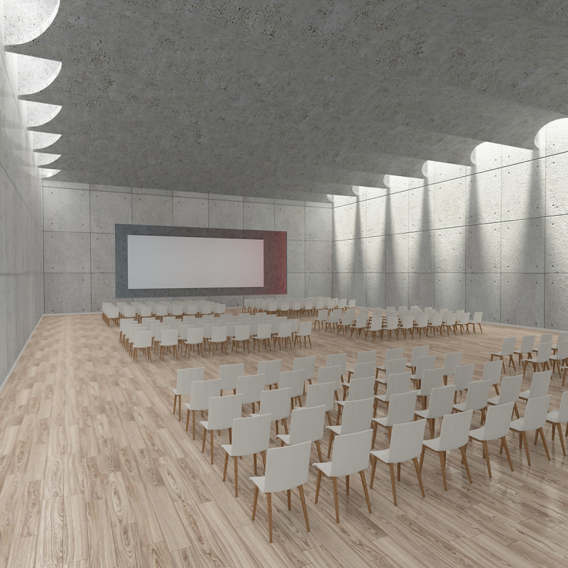 Congress Hall 3D Model .c4d .max .obj .3ds .fbx .stl .blend 