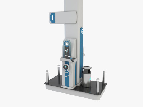 Gasoline Pump Station 3D Model