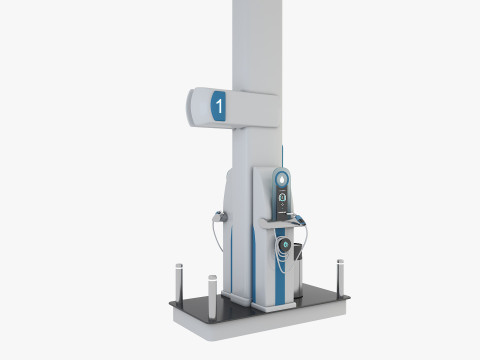 Gasoline Pump Station 3D Model