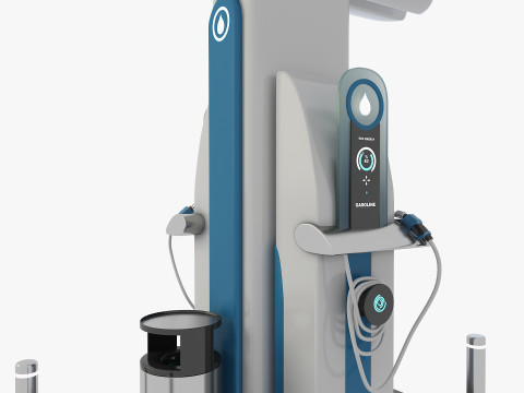 Gasoline Pump Station 3D Model