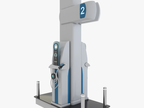 Gasoline Pump Station 3D Model