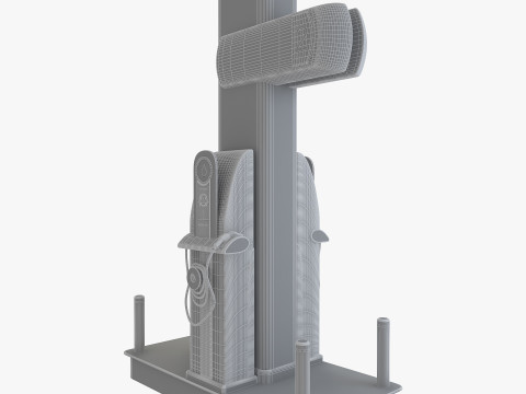 Gasoline Pump Station 3D Model