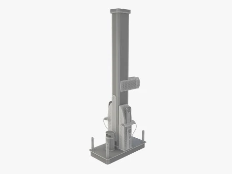 Hydrogen Gas Station 3D Model