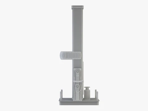 Hydrogen Gas Station 3D Model