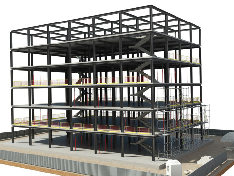 Building Construction 3D Model
