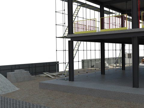 Building Construction 3D Model