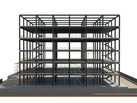 Building Construction 3D Model