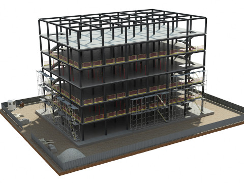 Building Construction 3D Model