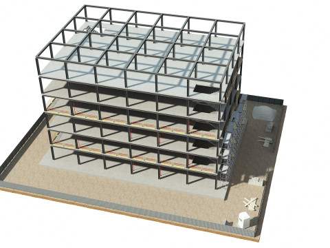 Building Construction 3D Model