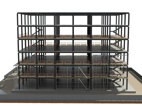Building Construction 3D Model