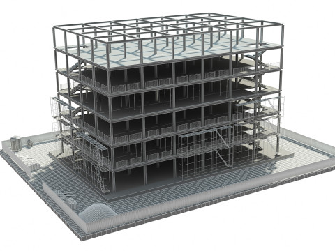 Building Construction 3D Model