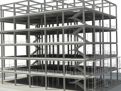 Building Construction 3D Model