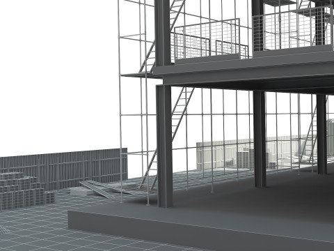 Building Construction 3D Model