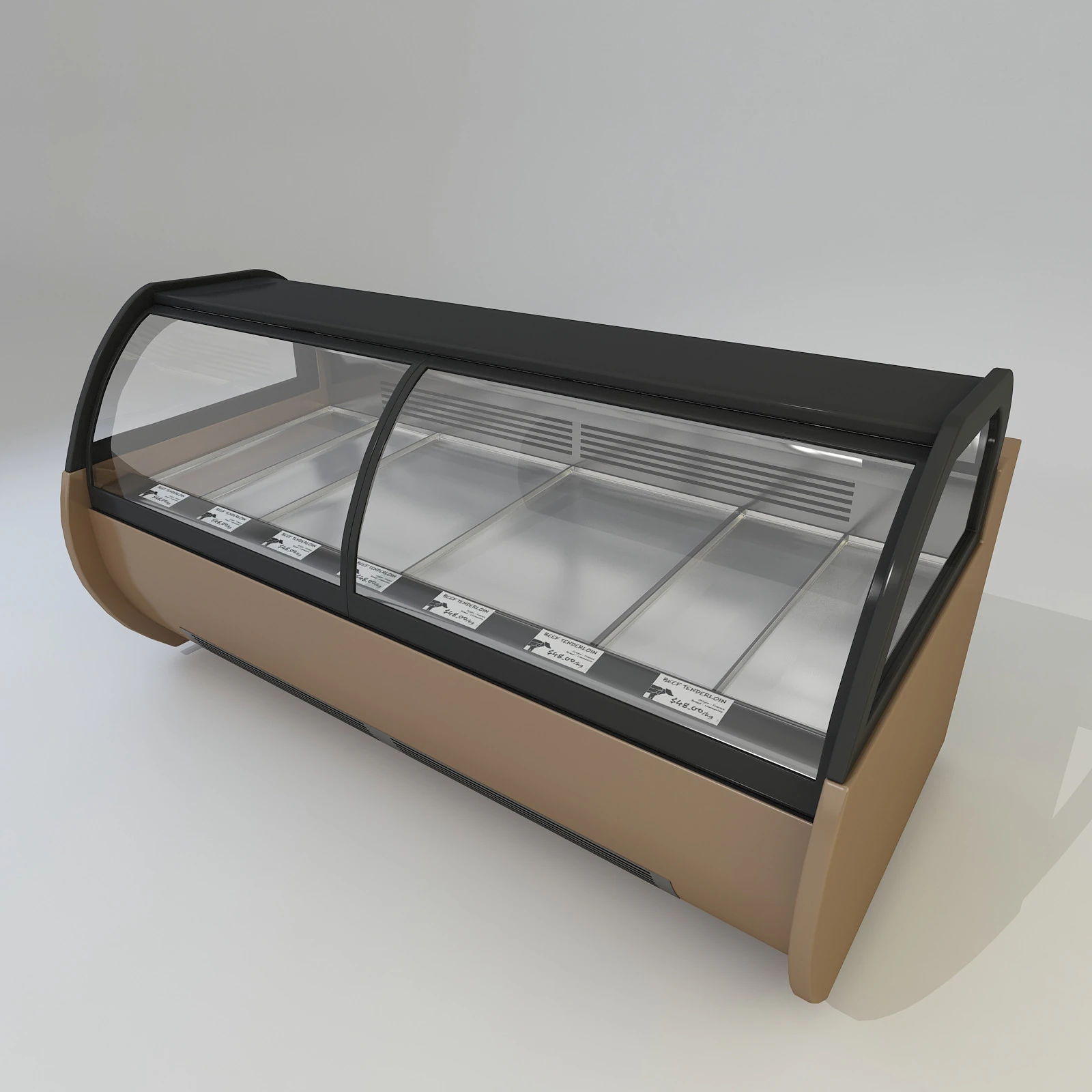 SuperMarket Freezer 3D Model .c4d .max .obj .3ds .fbx .stl .blend