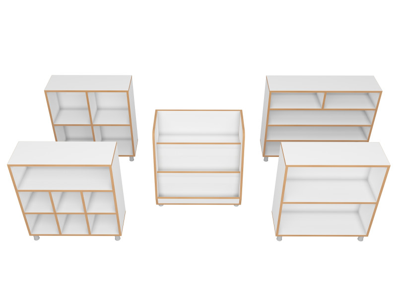 小柜子套装 3D 模型 .c4d .max .obj .3ds .fbx .stl .blend 