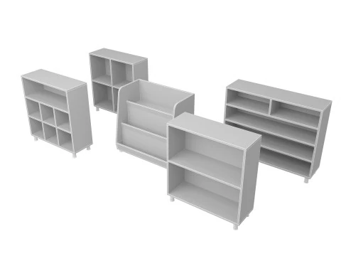 Small Cabinet Set 3D Model