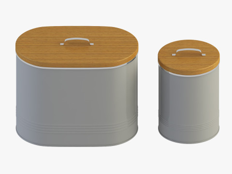 Kitchen Canister Jars 3D Model