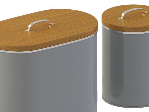 Kitchen Canister Jars 3D Model