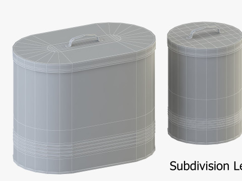 Kitchen Canister Jars 3D Model
