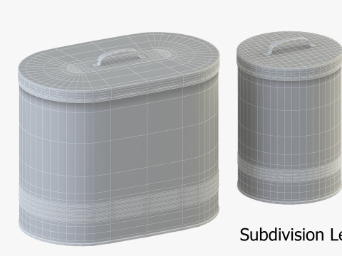 Kitchen Canister Jars 3D Model