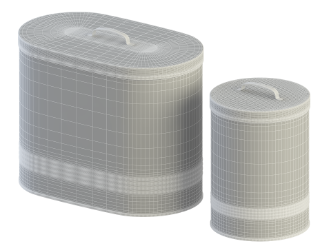 Kitchen Canister Jars 3D Model