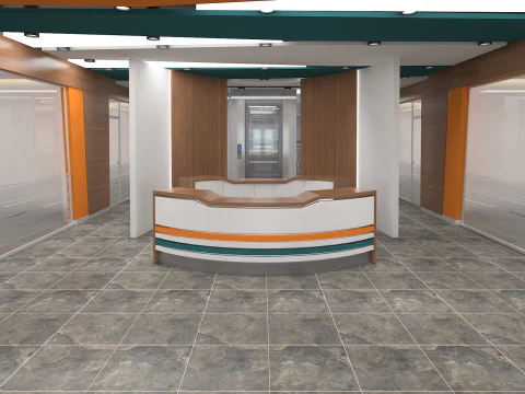 Lobby and Office 3D Model