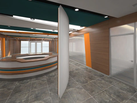 Lobby and Office 3D Model